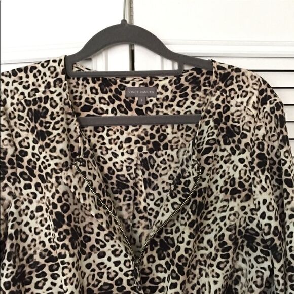 Vince Camuto Leopard Animal Print Dress - Picture 7 of 11
